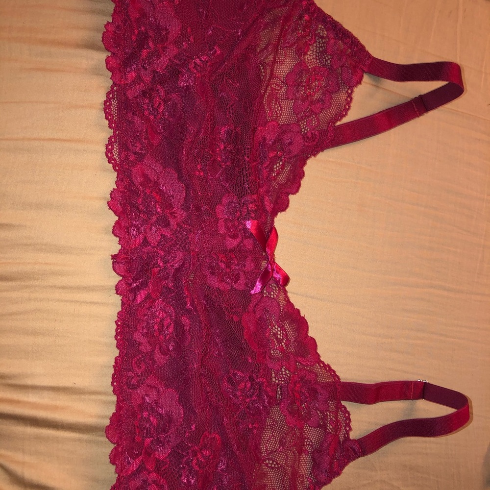 Red bralette